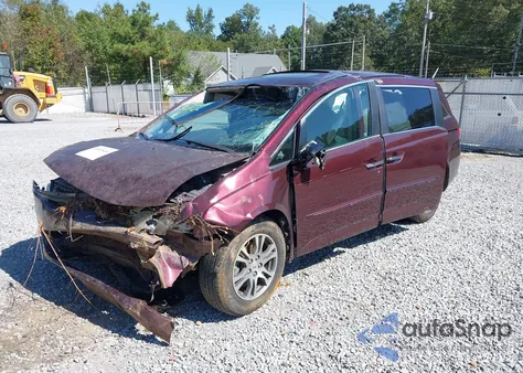 2011 Honda Odyssey Ex-L из США, поврежденный, VIN 5FNRL5H61BB027703